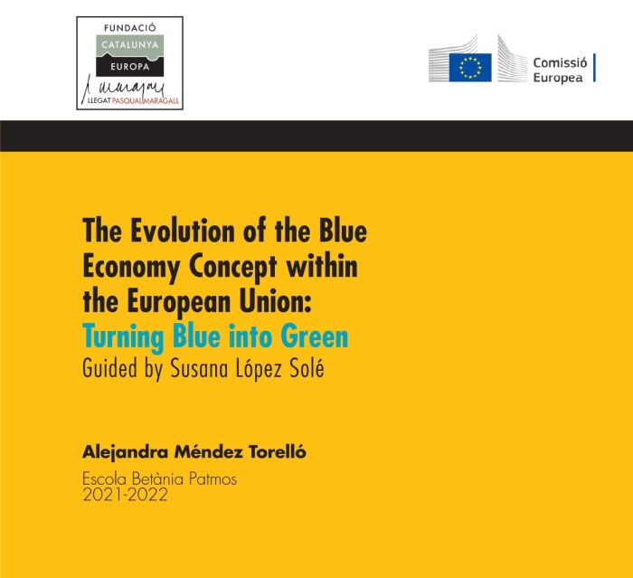The evolution of the Blue Economy concept within the European Union: Turning the blue into the green