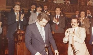 40è aniversari de larribada de Pasqual Maragall com a alcalde a lAjuntament de Barcelona.