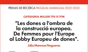 Pasqual Maragall Research Awards reward work on the role of women in European construction