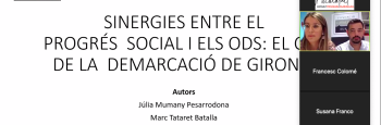 Sinergies entre progrés social i ODS - El cas de la demarcació de Girona