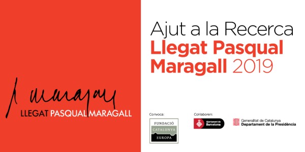 The call for aid for research Llegat Pasqual Maragall 2019 is now open