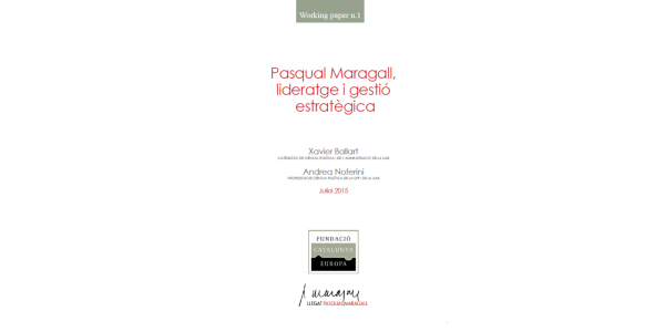 Pasqual Maragall, leadership and strategic management