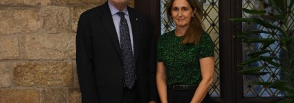 El nou conseller Jaume Duch rep la Fundació Catalunya Europa a la Generalitat de Catalunya