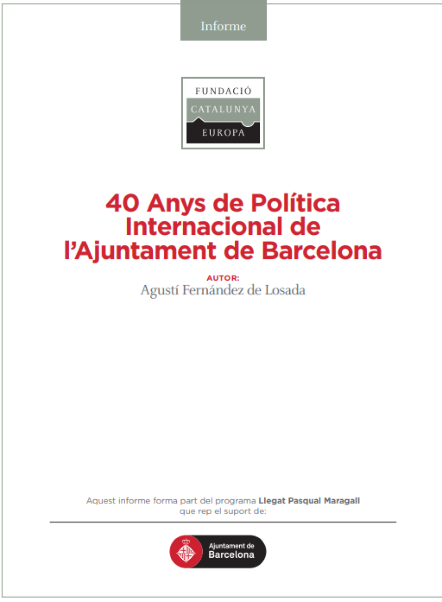 40 anys de Política Internacional a l'Ajuntament de Barcelona