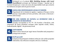 La Fundació Catalunya Europa impulsa una campanya perquè els ajuntaments tinguin regidories d'Europa