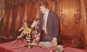 40è aniversari de larribada de Pasqual Maragall com a alcalde a lAjuntament de Barcelona.