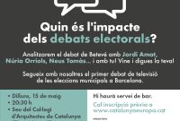 Quin és l'impacte dels debats electorals? Seguiment del debat del #28M a betevé