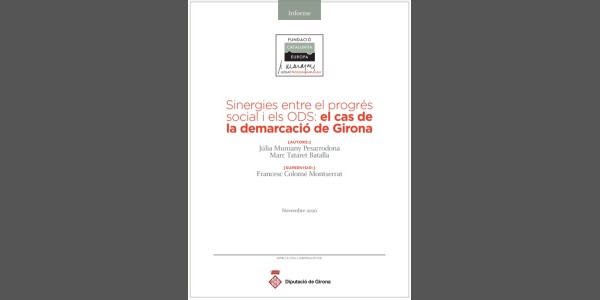 Sinergies entre el progrés social i els ODS: El cas de la demarcació de Girona
