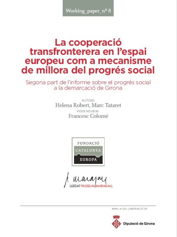 La cooperació transfronterera en l'espai europeu com a mecanisme de millora del progrés social